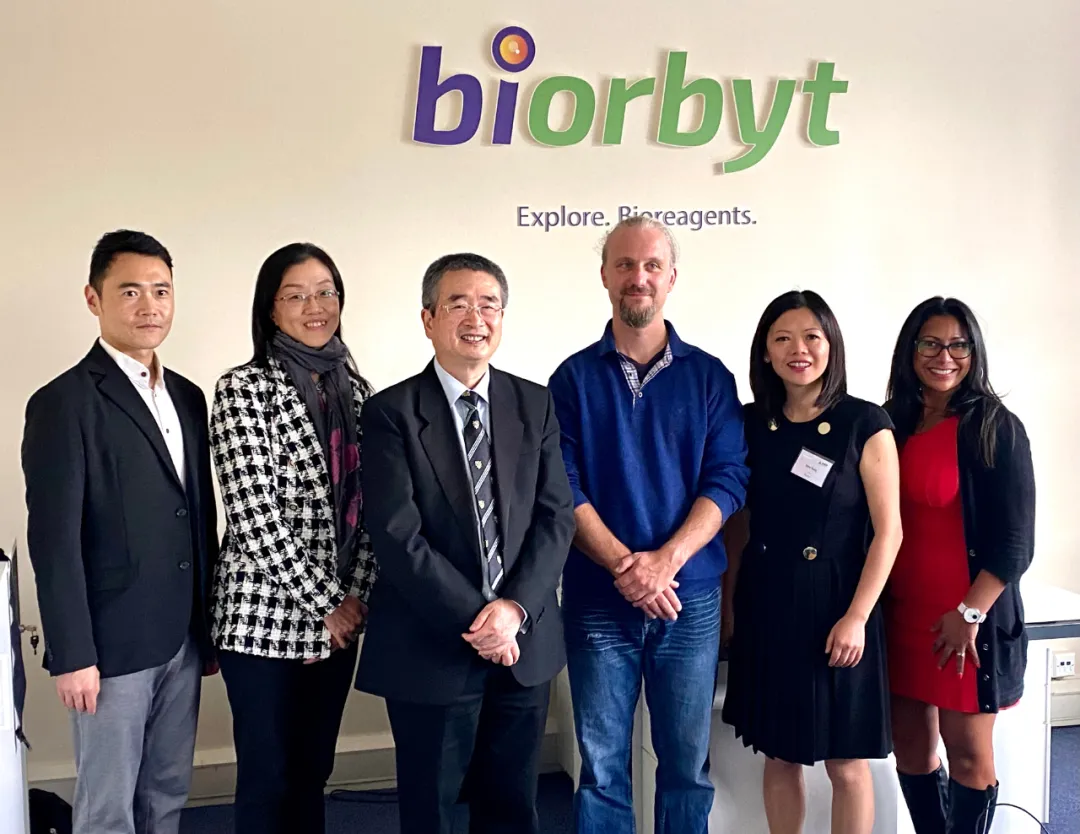 中国驻英国大使馆科技公参蒋苏南先生亲临Biorbyt 英国总部参观考察