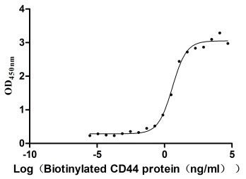 Recombinant Human CD44 antigen (CD44), partial, Biotinylated (Active)