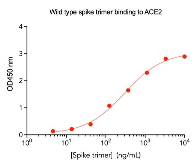 SARS-CoV-2 Wuhan Variant Recombinant Spike Trimer His Tag