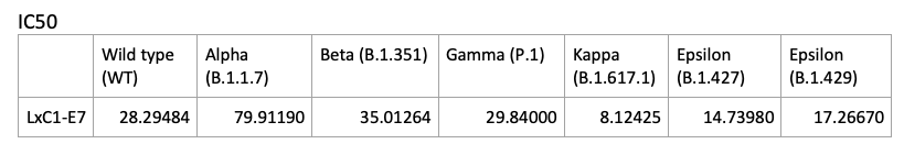 SARS-CoV2 Human mAb (LxC1-E7) Antibody