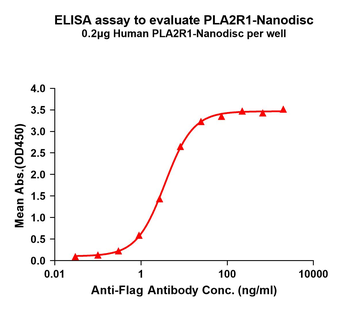 Human PLA2R1 full length protein-synthetic nanodisc