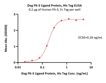 Dog Flt-3 Ligand Protein, His Tag