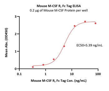 Mouse M-CSF R Protein, Fc Tag