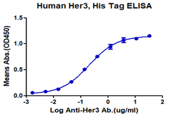 Recombinant human ErbB3 / Her3 protein, C-His-Avi (HEK293)