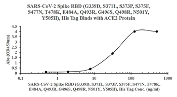 Recombinant SARS-Cov-2 (Omicron, B.1.1.529) Spike RBD protein (G339D, S371L, S373P, S375F, S477N, T478K, E484A, Q493R, G496S, Q498R, N501Y, Y505H), C-His (HEK293)