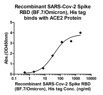 Recombinant SARS-Cov-2 Spike RBD protein (BF.7/Omicron), His (HEK293)