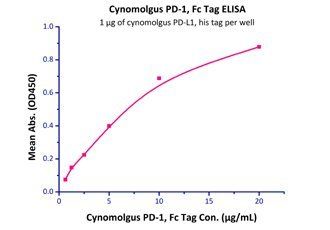 Cynomolgus PD-1 Protein, Fc Tag